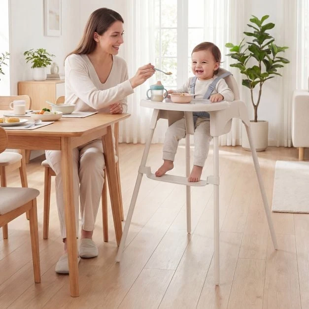 Promotion 4-in-1 kūdikio aukštas kėdė 6-37 mėn, chaki
