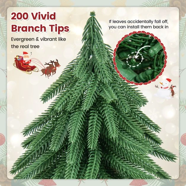 Promotion 40cm Stalviršio Kalėdinė eglutė su 200 šakų