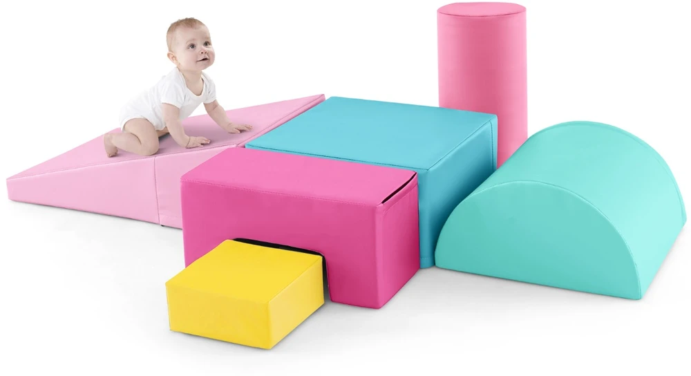 Promotion 6 dalių rožinis laipiojimo ir ropojimo rinkinys vaikams