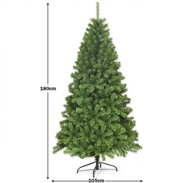 Promotion 6' Lankstoma PVC Dirbtinė Kalėdinė Eglutė Be Šviesų