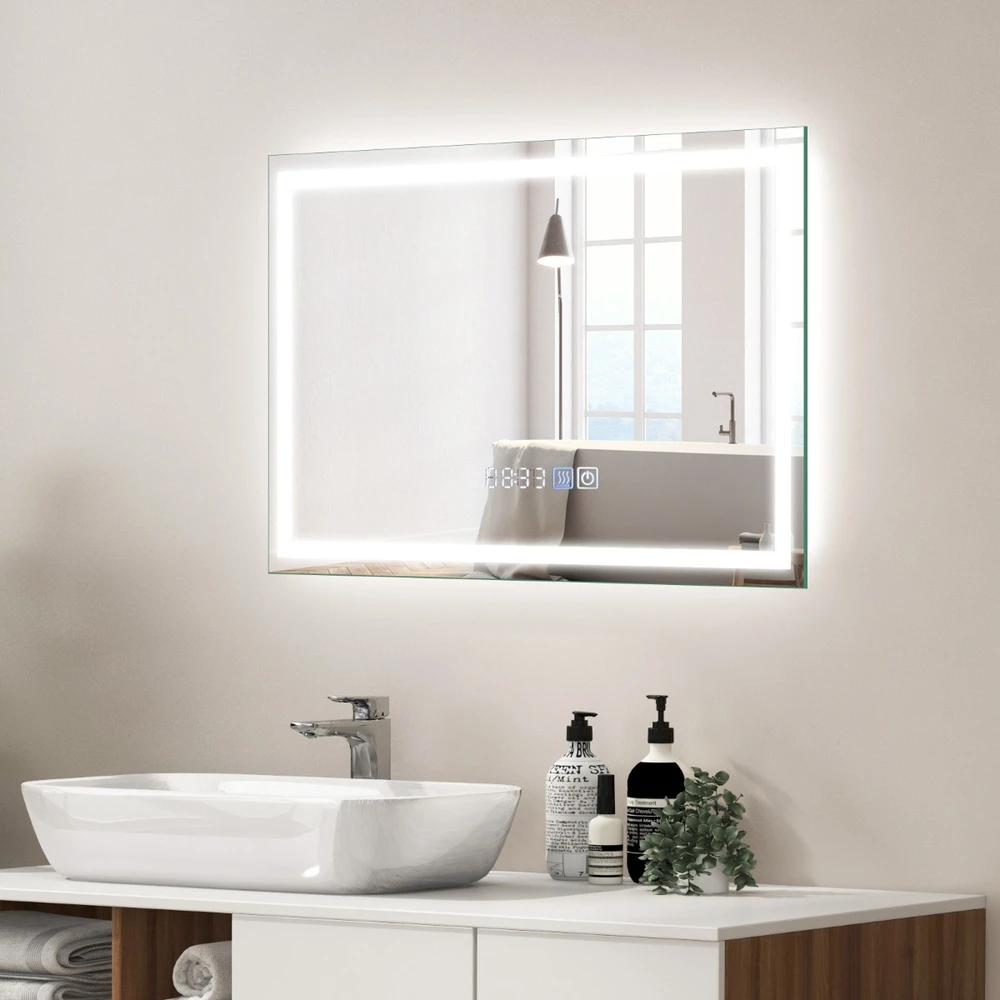 Promotion 60x40 cm LED Voniai Veidrodis Su Priešrūkinimo Funkcija