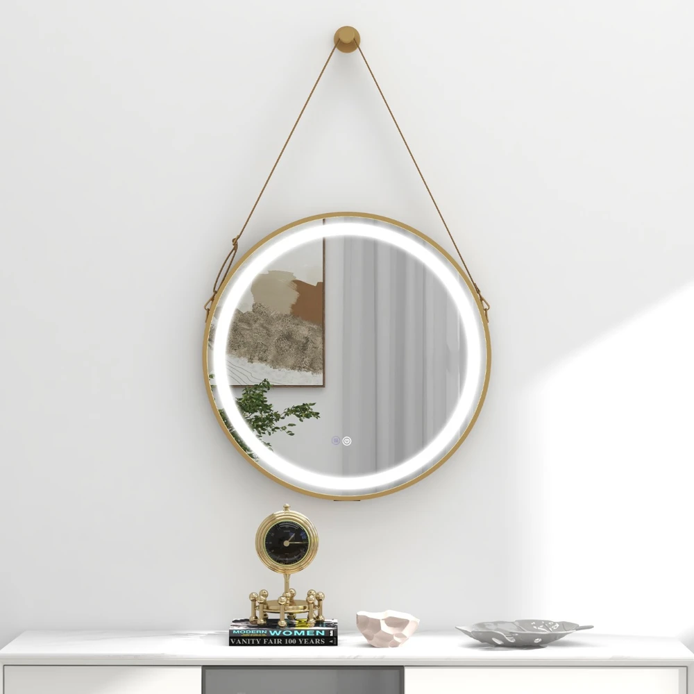 Promotion Apvalus vonios veidrodis 60 cm su LED apšvietimu
