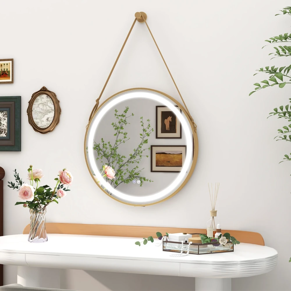 Promotion Apvalus vonios veidrodis 60 cm su LED apšvietimu