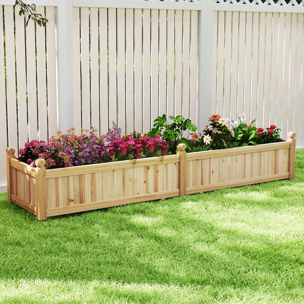 Promotion Dalijamas gėlių dėžės 91x24x16" eglės mediena