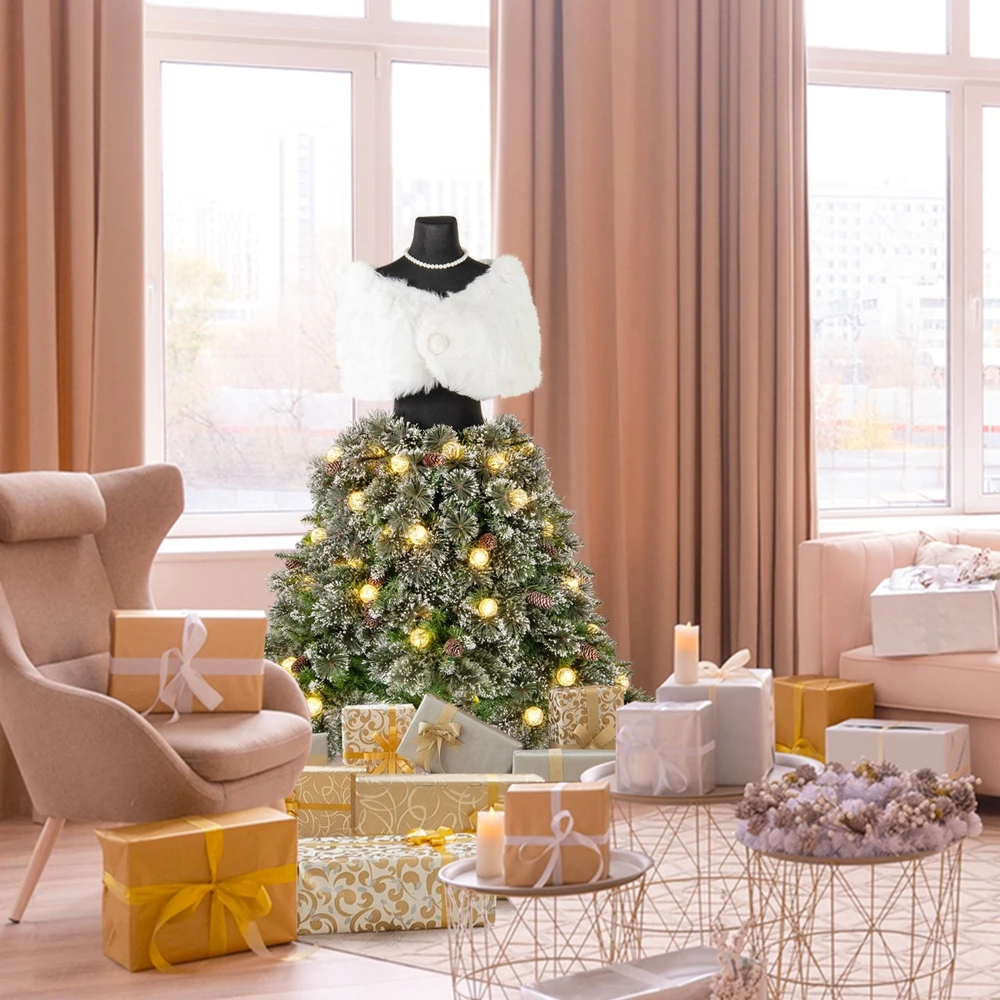 Promotion Dirbtinė eglutė 150 cm su LED ir kankorėžiais