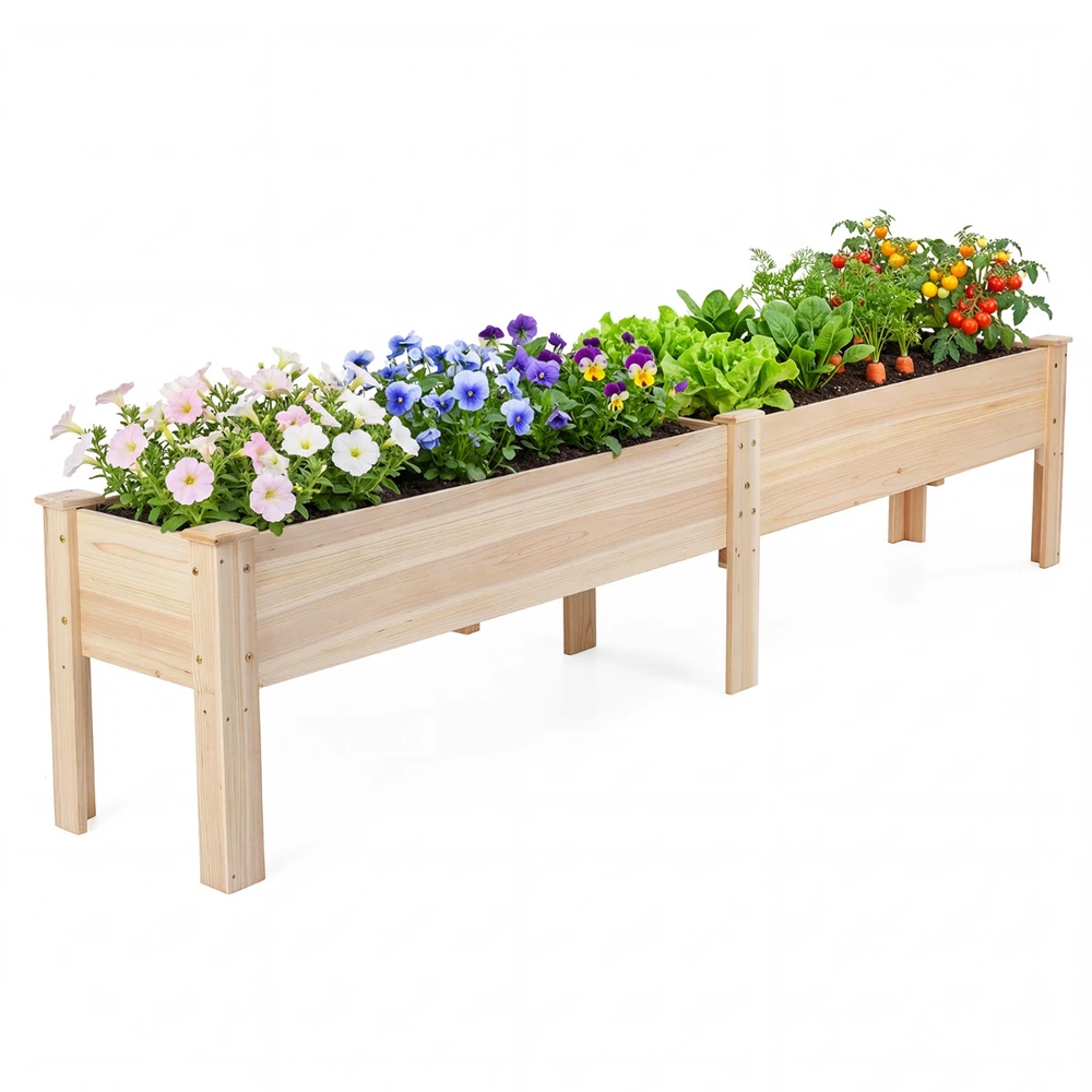 Promotion Eglės medienos pakelta lysvė 240x43.5x51.5 cm