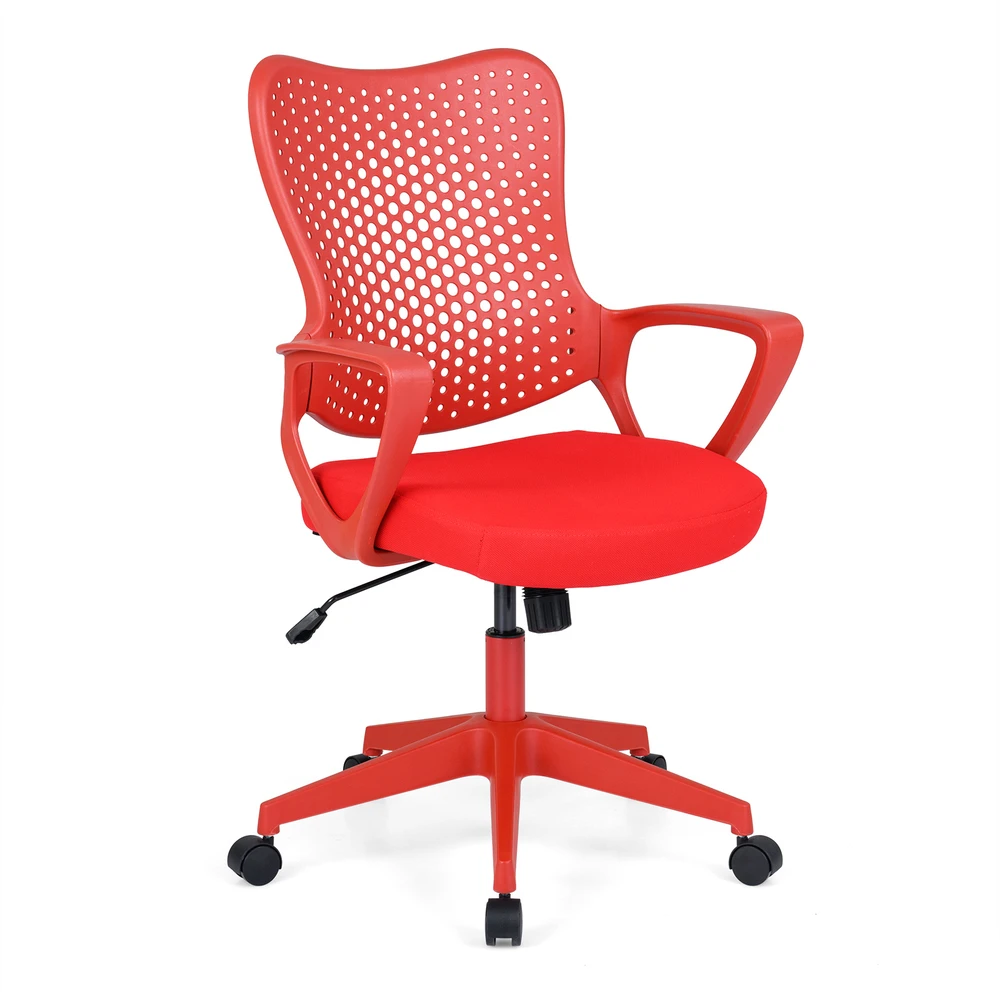 Promotion Ergonomiška sukama biuro kėdė su porankiais, raudona