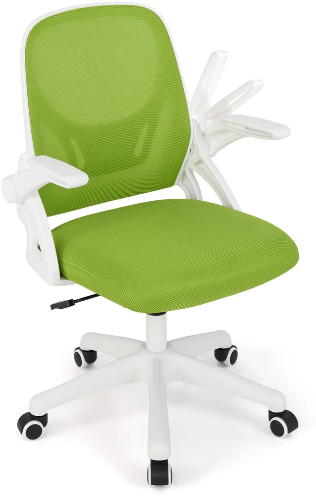 Promotion Ergonomiškas žalias biuro kėdė sulankstomais porankiais