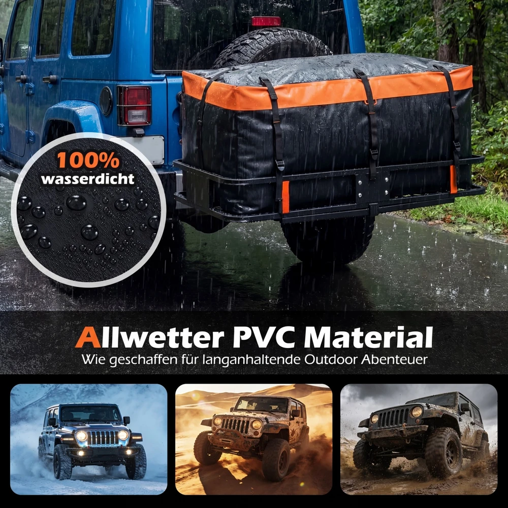 Promotion Galinis bagažo dėžė 453L PVC atspari vandeniui