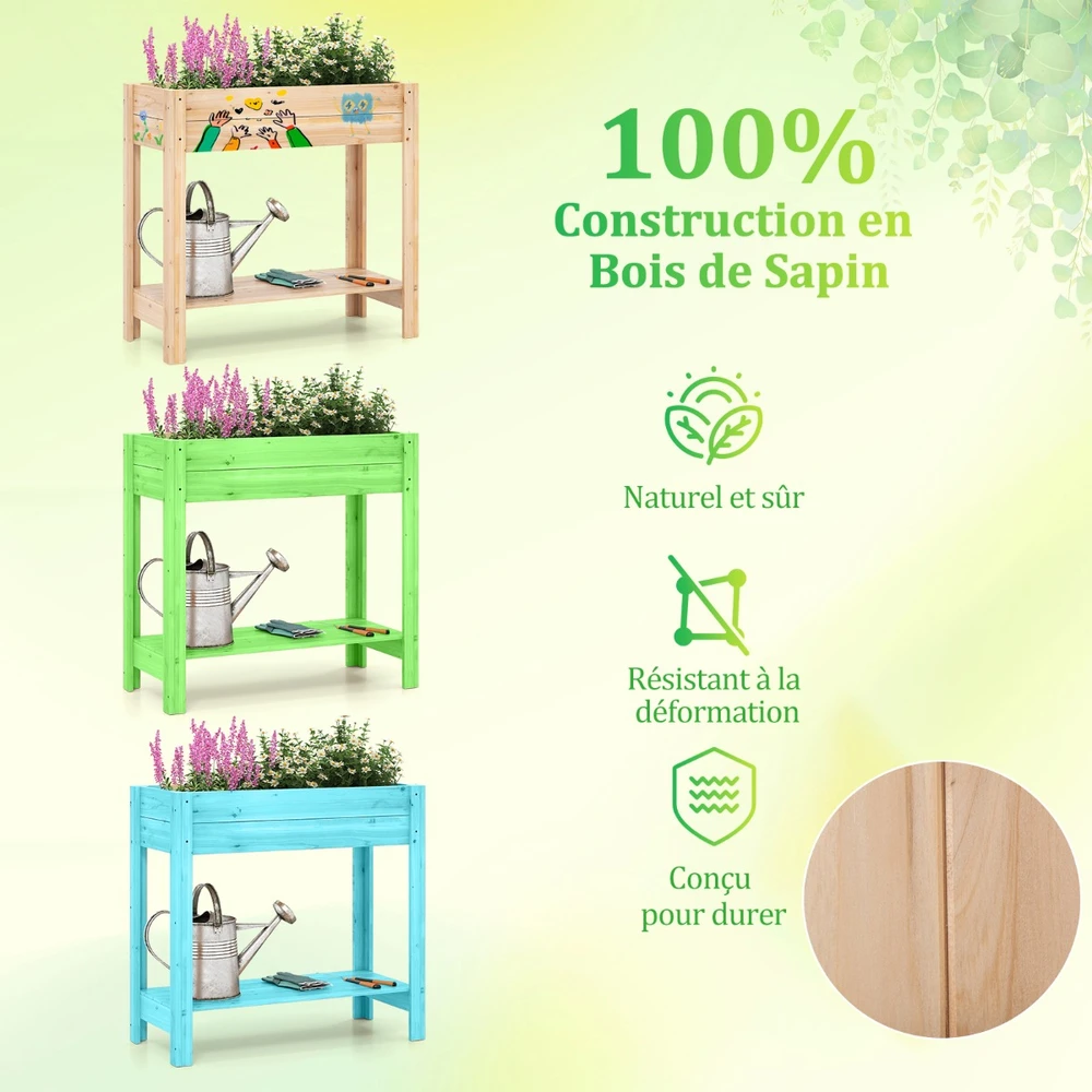 Promotion Medinė Pakelta Lysvė su Kojomis ir Lentyna