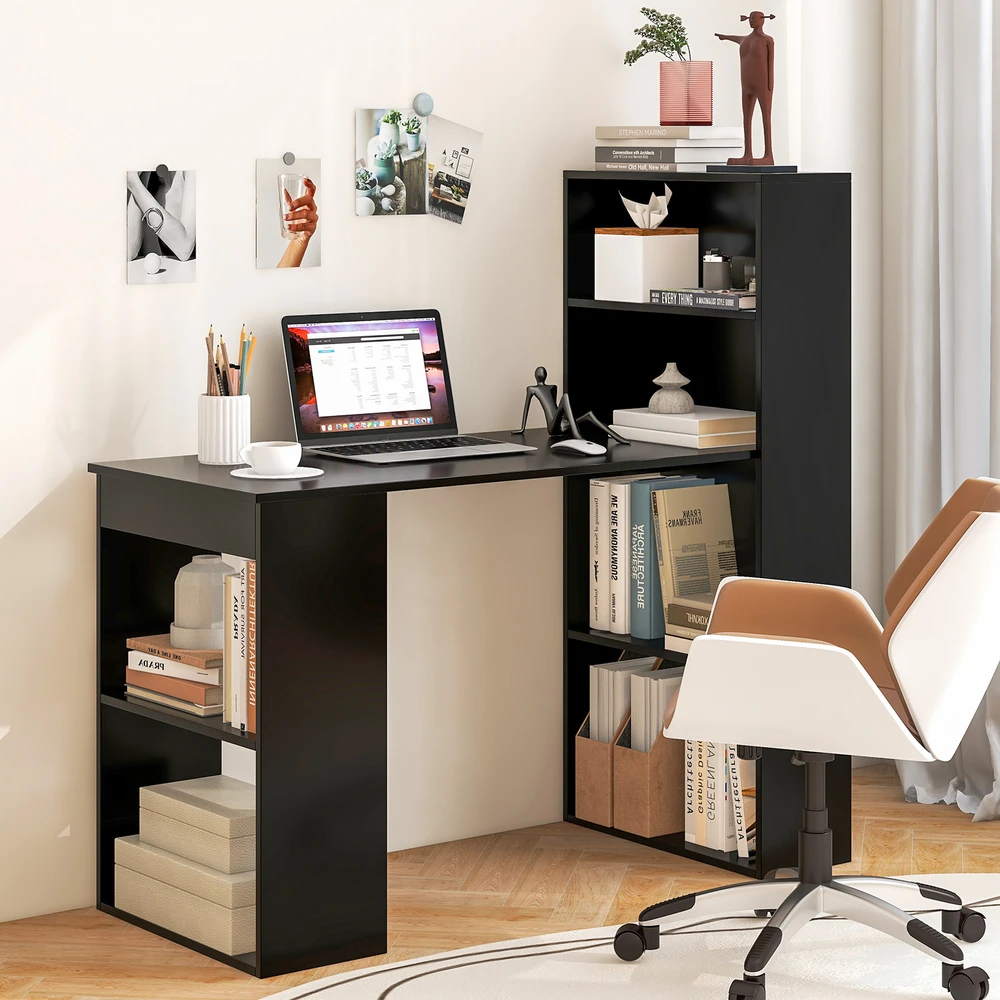 Promotion Modernus 3-in-1 kompiuterio stalas komplektas, juodas spalvos