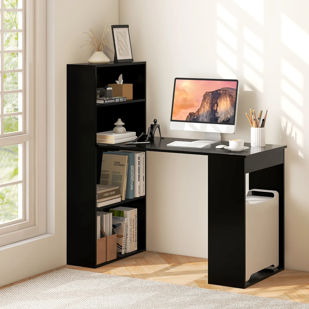 Promotion Modernus 3-in-1 kompiuterio stalas komplektas, juodas spalvos