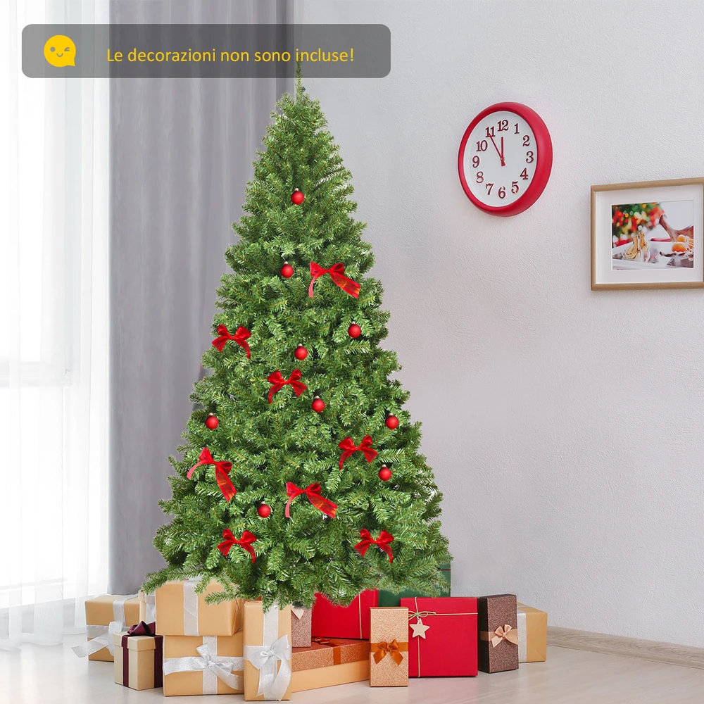 Promotion PVC dirbtinė eglutė su vyrių konstrukcija 7.5ft