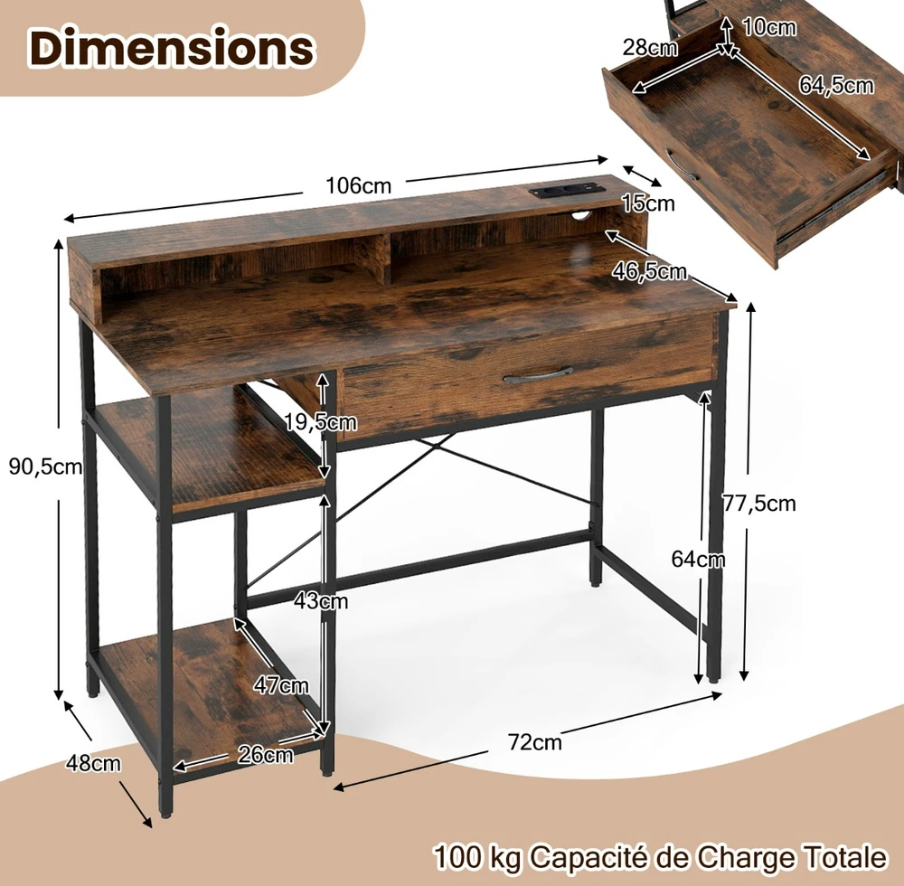 Promotion Rašomasios lentelės komplektas Rustic Brown
