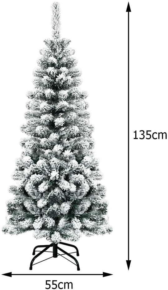 Promotion Snieguotas eglutės su LED žiburiais 135cm