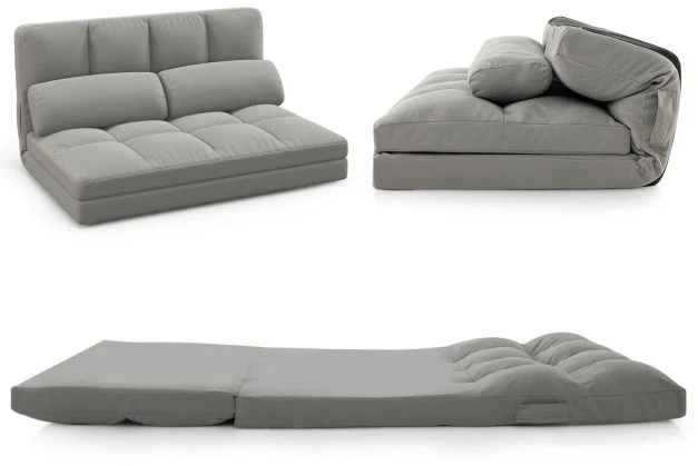 Promotion Sulankstoma grindų sofa 3in1 šviesiai pilka