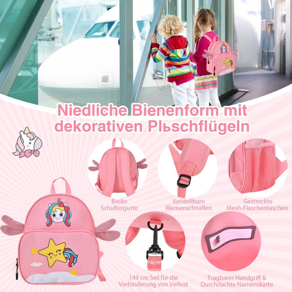 Kelioninis Promotion Vaikiškas 2 dalių 18" lagaminų rinkinys, rožinis