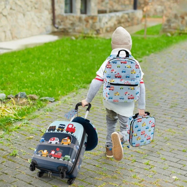 Kelioninis Promotion Vaikiškas lagaminų rinkinys 5 dalių mėlynas