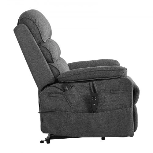 Fotelis VEVOR Elektrinis liftinis recliner krėslas, tamsiai pilkas, 89 x 98 x 104 cm