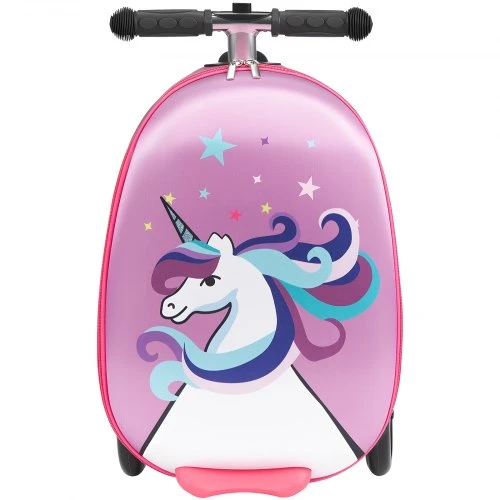 Kelioninis VEVOR Vaikiškas paspiriamo lagamino modelis, 20 l, violetinis, 33 x 28 x 52 cm