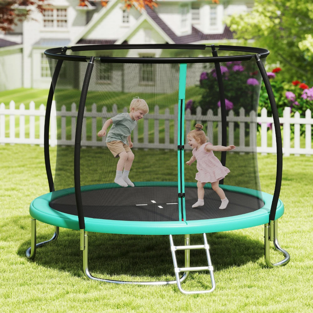 Promotion 10FT Žalias lauko batutas su apsauginiu tinklu