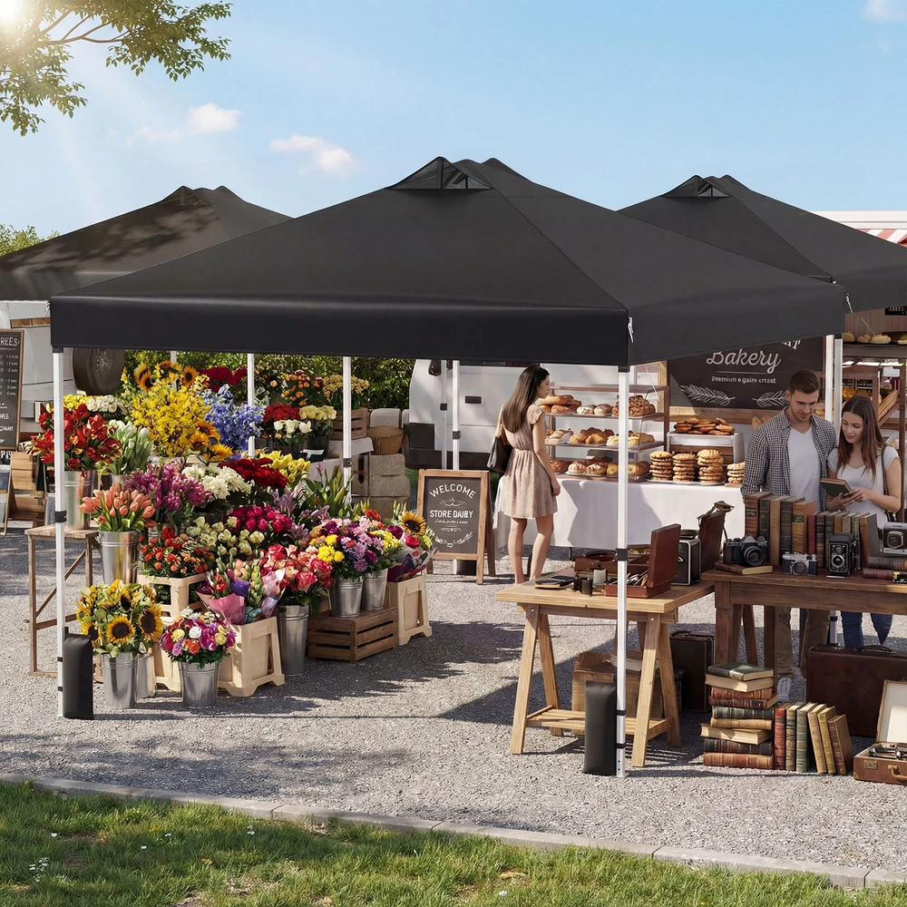 Promotion 10x10 pėdų pop-up palapinė juoda