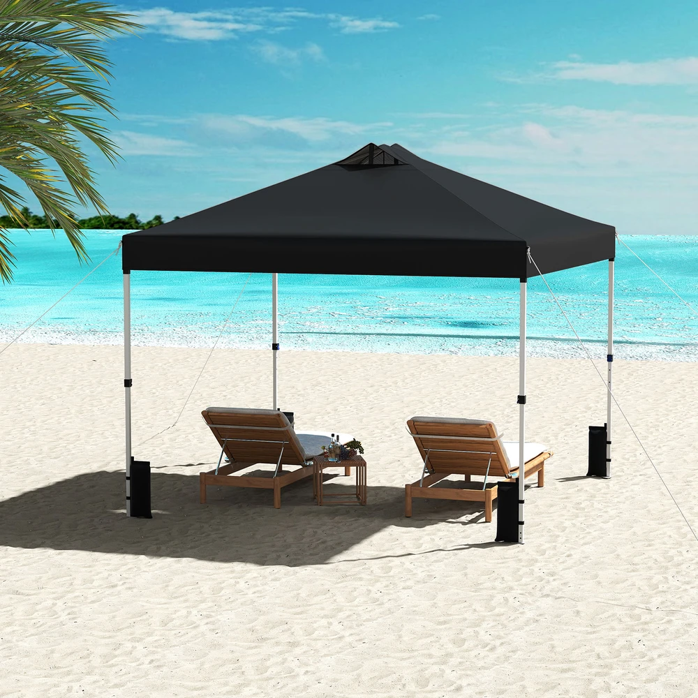 Promotion 10x10 pėdų pop-up palapinė juoda