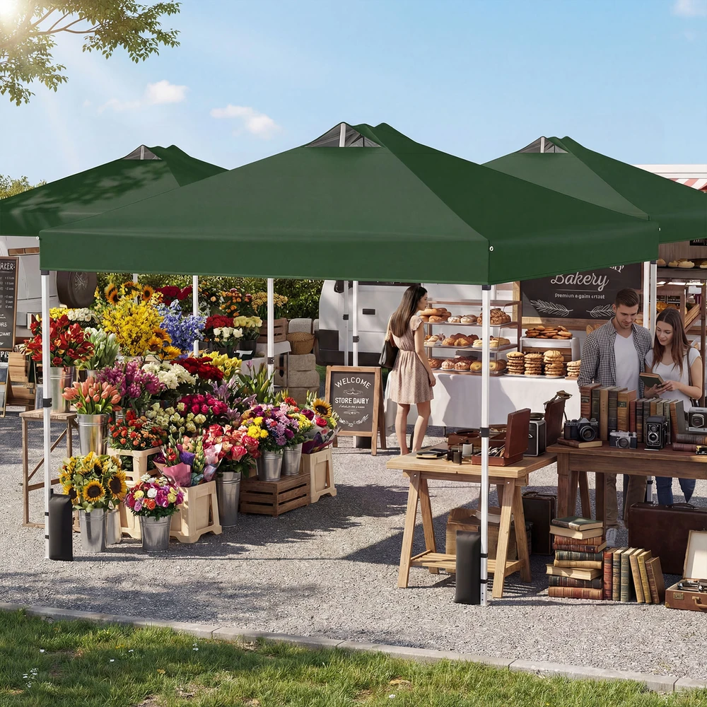 Promotion 10x10 pėdų pop-up palapinė žalia