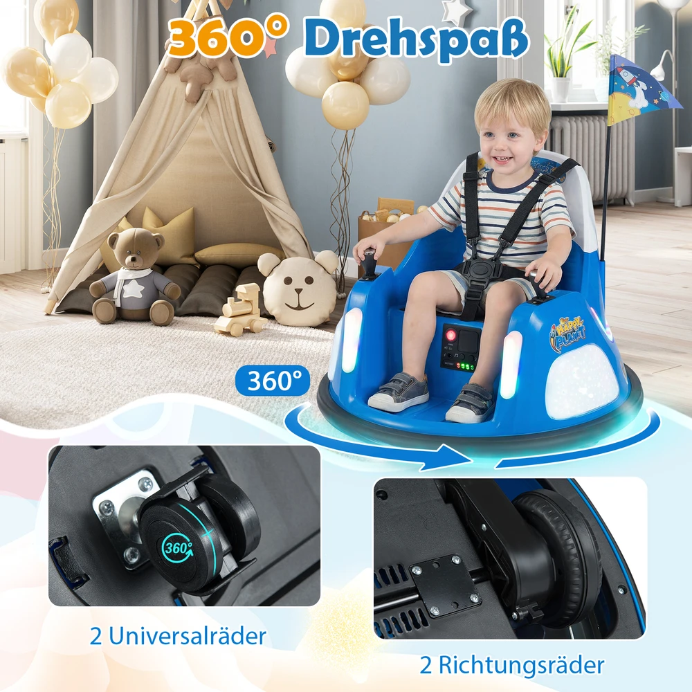 Promotion 12V Vaikių Elektrinis Bumperis, Mėlynas
