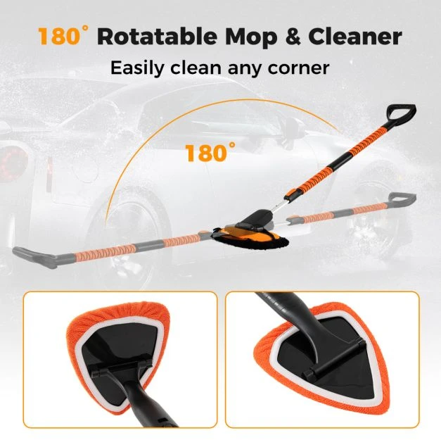 Promotion 132 cm automobilio plovimo šepetys oranžinis
