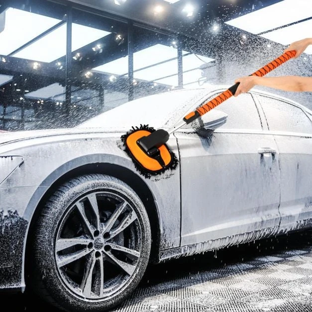 Promotion 132 cm automobilio plovimo šepetys oranžinis