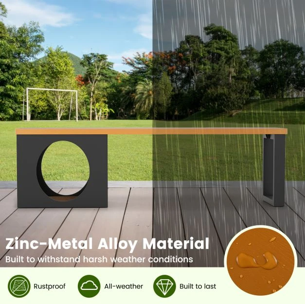 Promotion 150 cm ilgio metalinis suoliukas su kačių nameliu