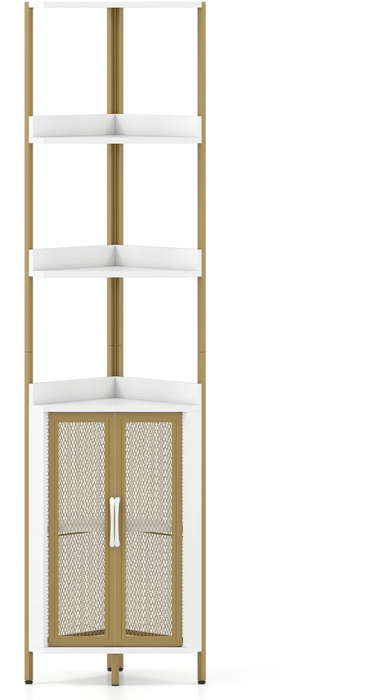 Promotion 170 cm 6 Pakopų Kampinė Lentyna su Spinta