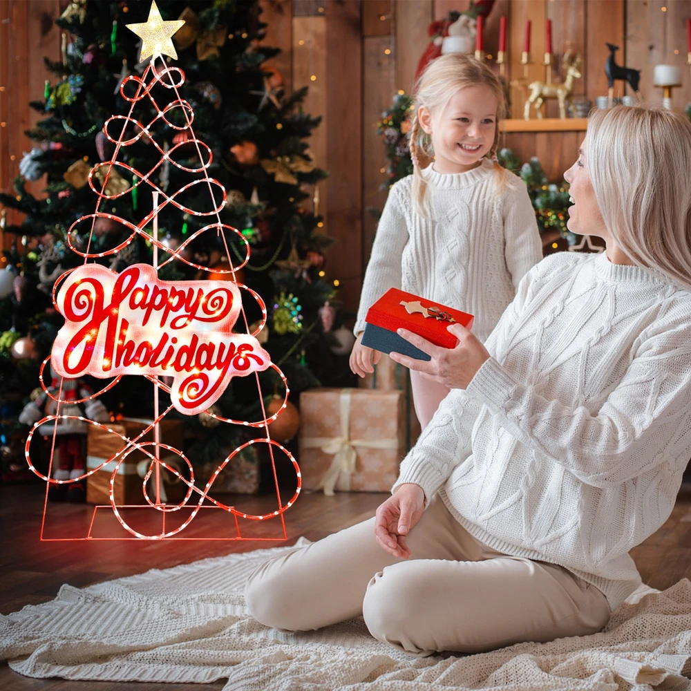 Promotion 170cm LED Kalėdų eglutė su spalvotomis šviesomis