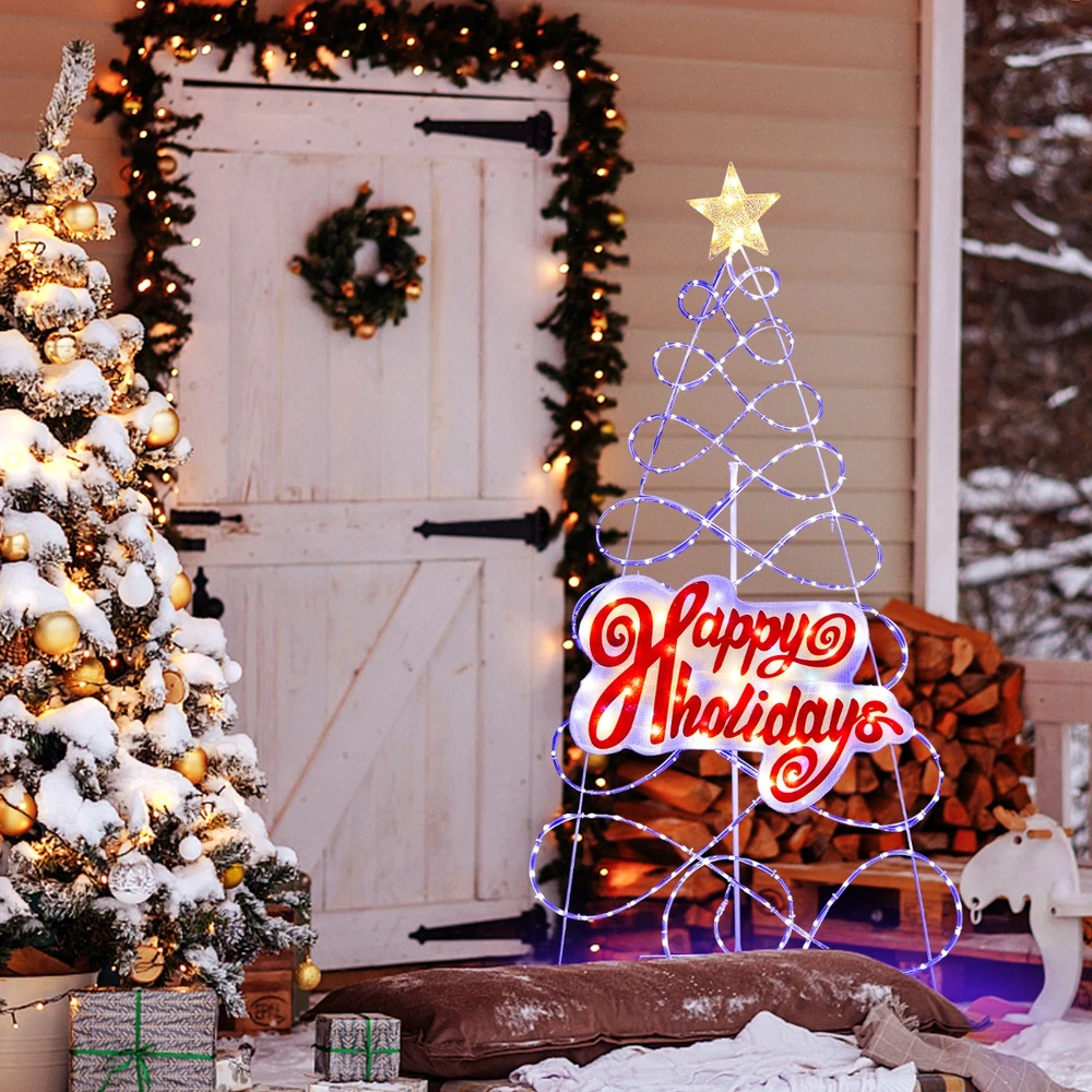 Promotion 170cm LED Kalėdų eglutė su spalvotomis šviesomis