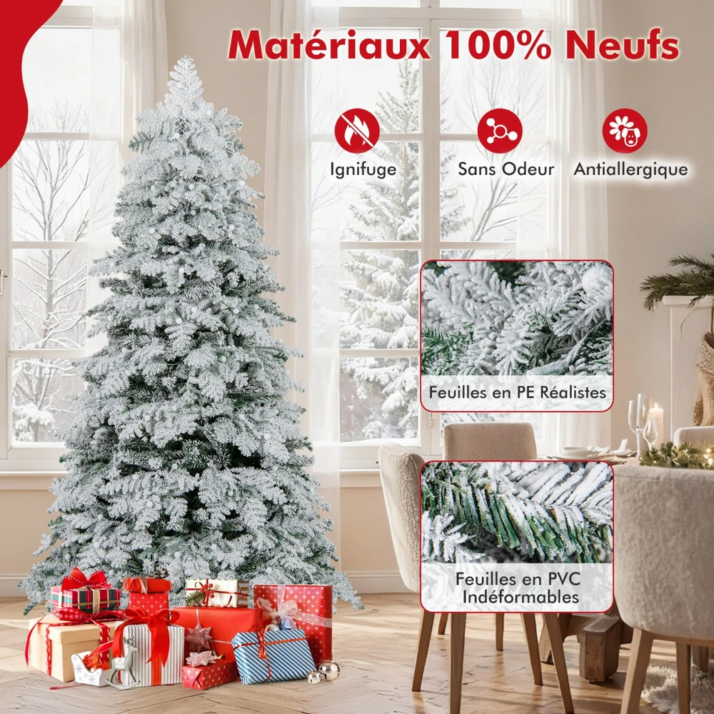 Promotion 180cm LED eglutė su 616 šakų ir lankstomomis šakomis, 130 LED