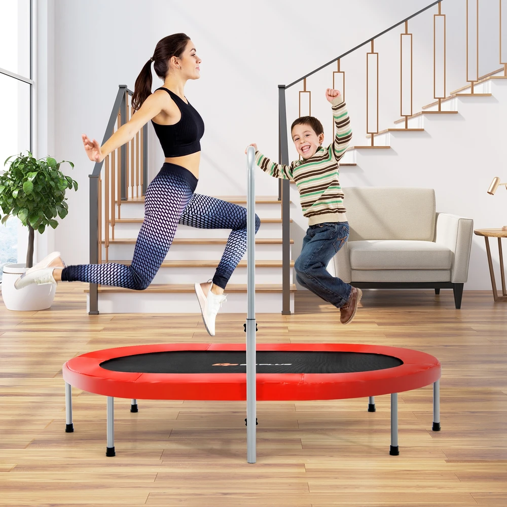 Promotion 2 asmenų sulankstomas vaikų mini fitneso batutas-raudonas