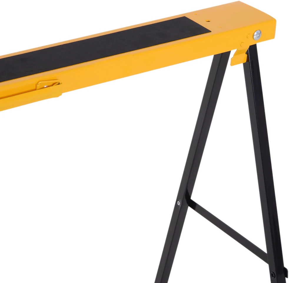 Aosom 2 vnt. darbo ožių rinkinys, metalas, juoda ir geltona, iki 250 kg