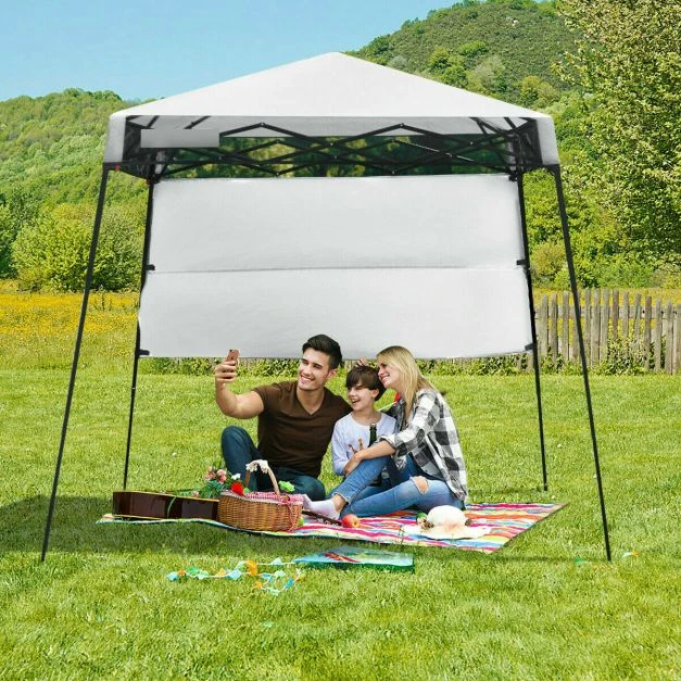 Promotion 2.1m Sulankstoma palapinė balta