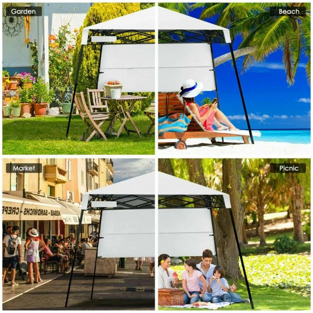 Promotion 2.1m Sulankstoma palapinė balta