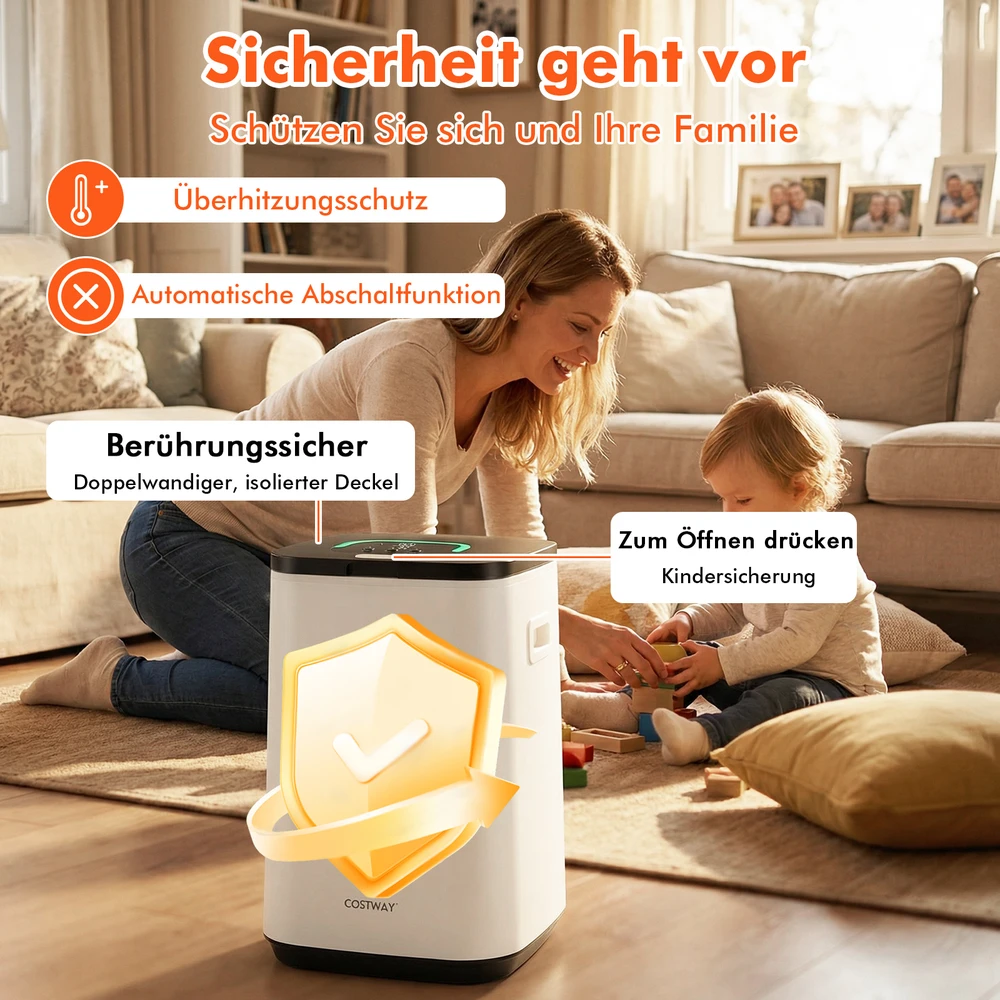 Promotion 23L Rankšluosčių Šildytuvas Su Laikmačiu Baltas