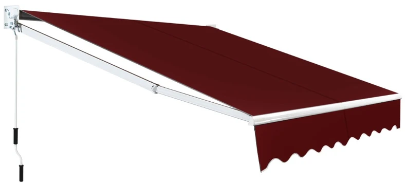 Promotion 2,45x2 m rankinis reguliuojamas markizė vyno raudona