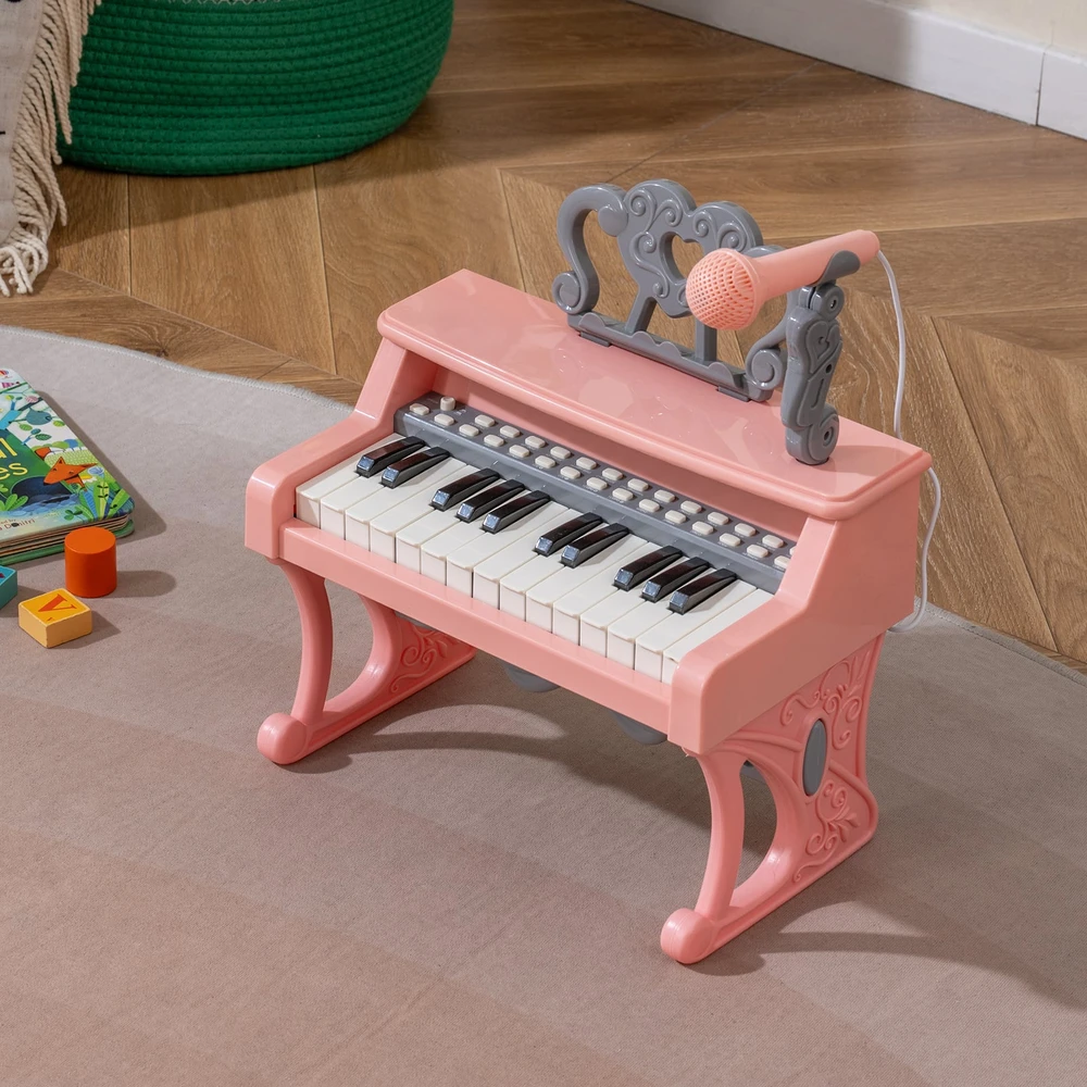 Promotion 25 Klavišų Mini Pianinas Vaikams su Mikrofonu