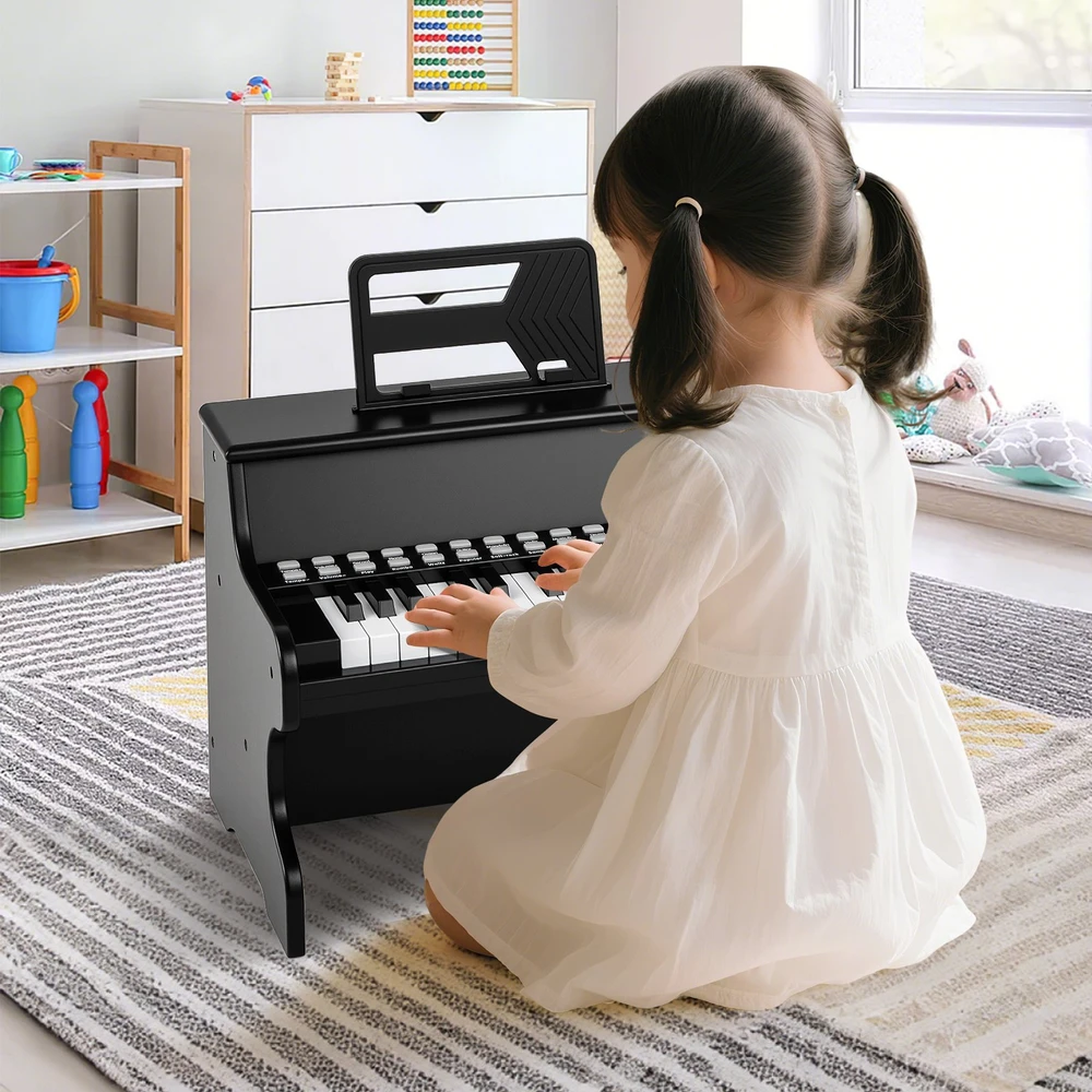 Promotion 25 klavišų vaikų mini skaitmeninis pianinas juodas