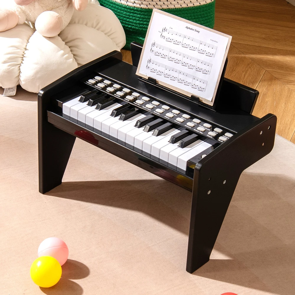 Promotion 25 klavišų vaikų pianinas juodas