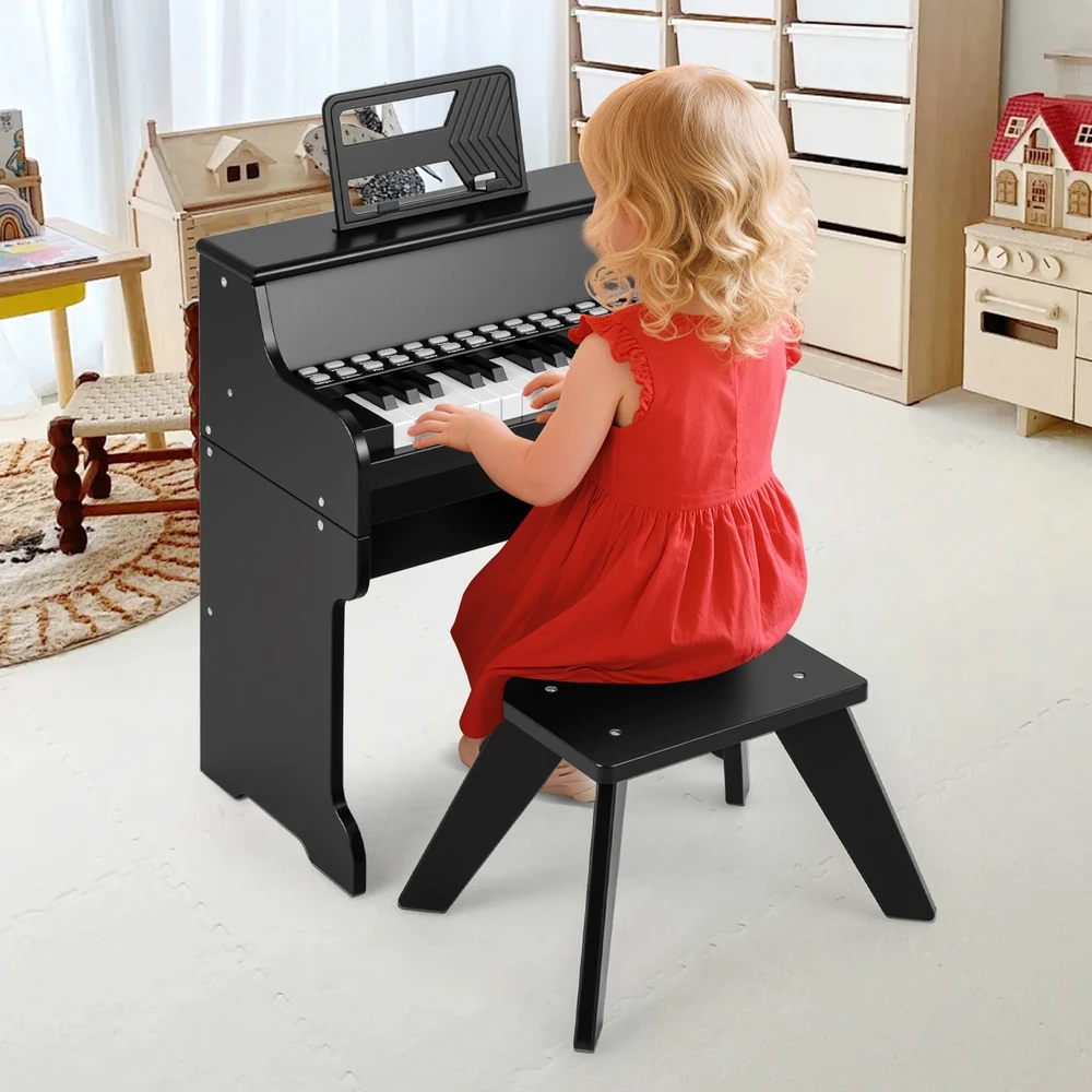Promotion 25 klavišų vaikų pianinas rudas