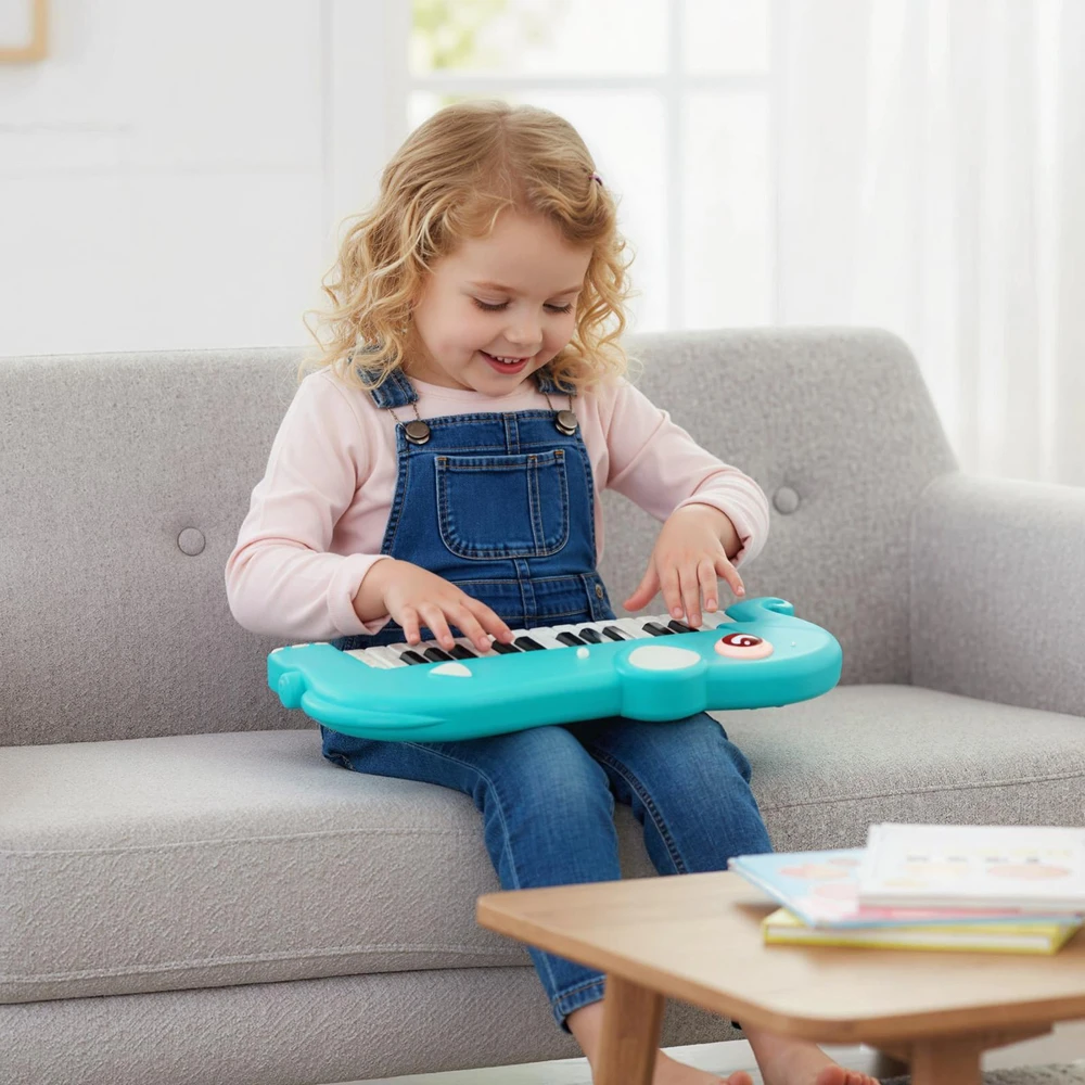 Promotion 25 klavišų vaikų skaitmeninis pianinas mėlynas