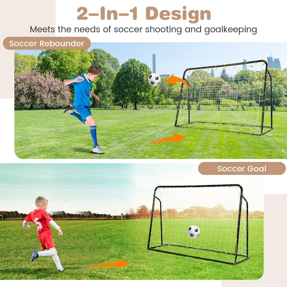 Koduva 2in1 vaikų futbolo vartai su atmušimo tinklu