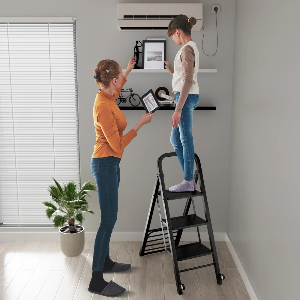 Promotion 2in1 vežimėlis ir kopėčios su guminiais ratais