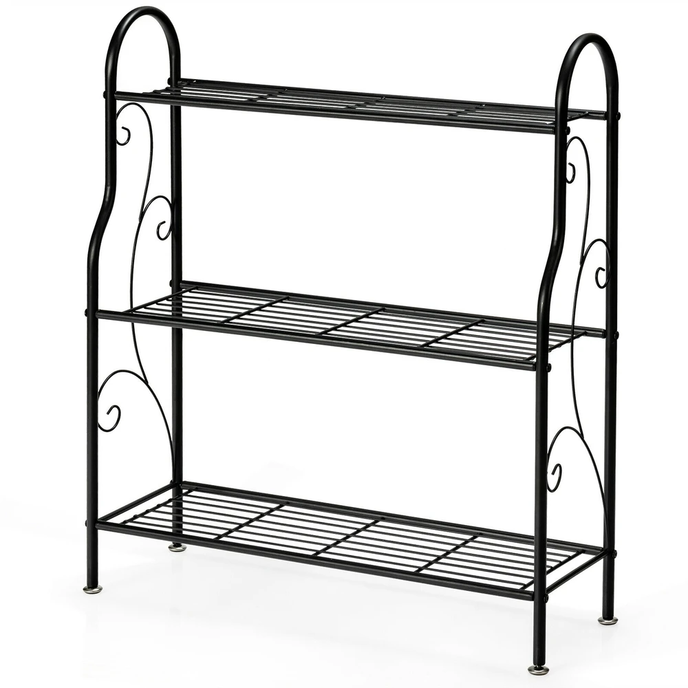 Promotion 3 aukštų metalinis augalų stovas balkonei